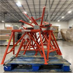 DALLAS LOCATION- AS-IS RIGID MIXED AR99 & RJ-99 Adjustable Roller Pipe Stand Pallet