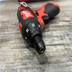 AS-IS Milwaukee 12V Lithium-Ion Cordless 1/4 in. Hex Screwdriver Kit