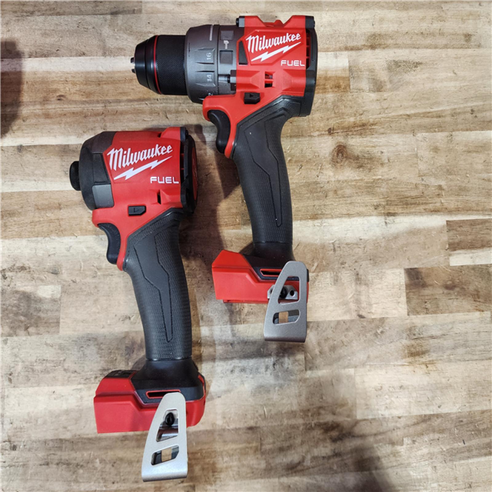 HOUSTON LOCATION - AS-IS Milwaukee FUEL 18V Lithium-Ion Brushless Cordless Hammer Drill and Impact Driver Combo Kit
