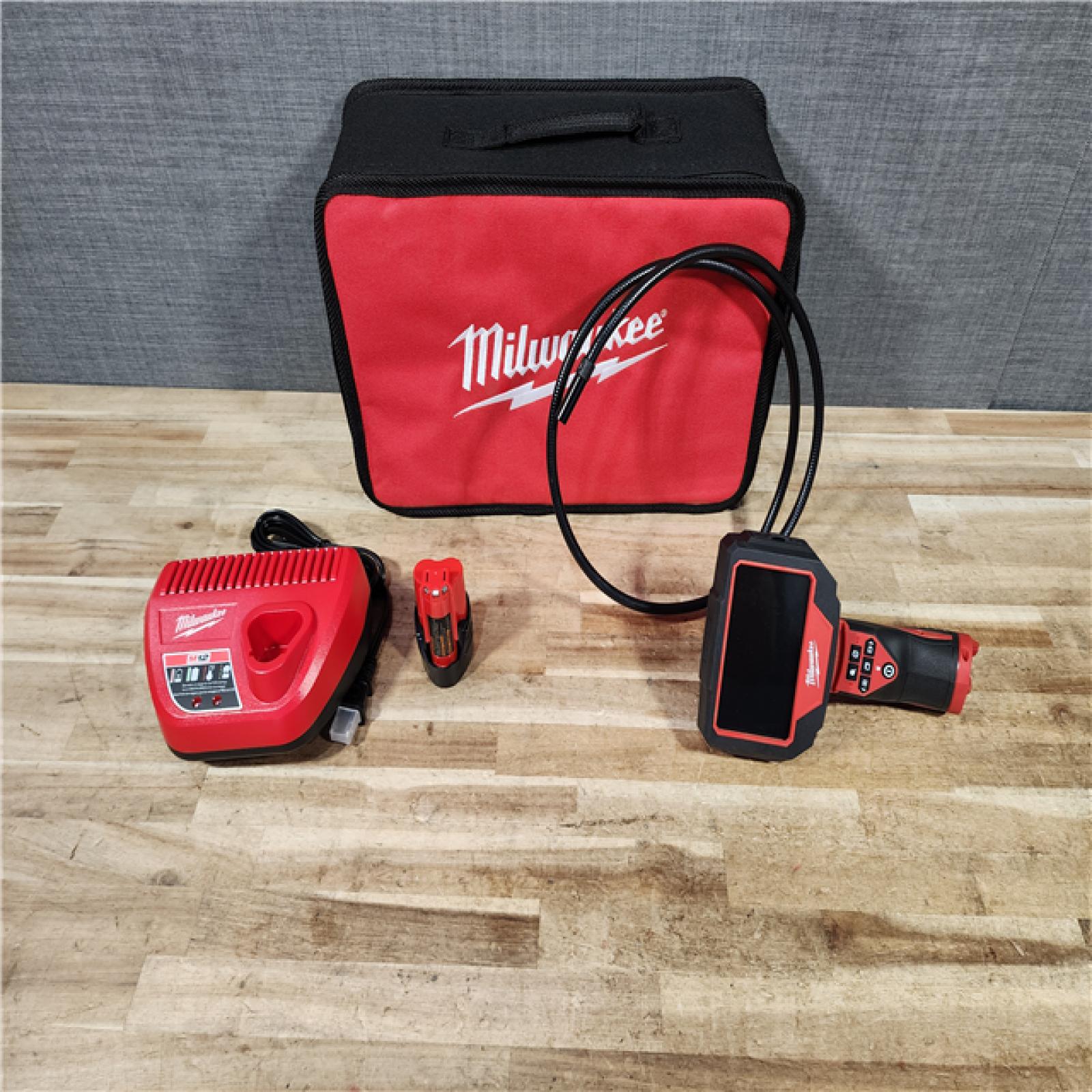 HOUSTON LOCATION - AS - IS Milwaukee 12V Lithium-Ion Cordless M-SPECTOR 360-Degree 4 ft. Inspection Camera Kit