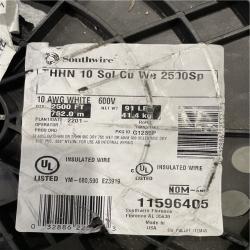 DALLAS LOCATION- Southwire 2 500 ft. 10 White Solid CU THHN Wire PALLET (4 UNITS)