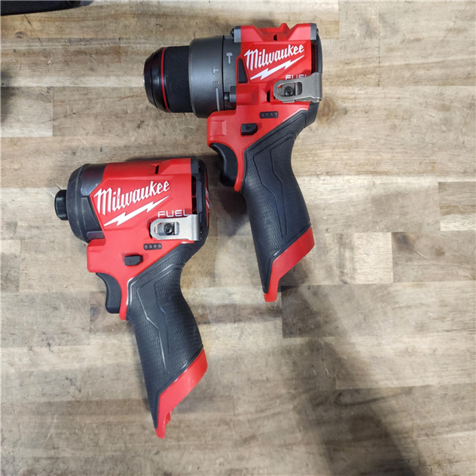 HOUSTON LOCATION - AS-IS Milwaukee 3497-22 12V Brushless Hammer Drill and Impact Driver Combo Kit