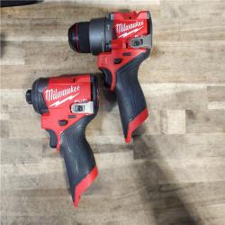 HOUSTON LOCATION - AS-IS Milwaukee 3497-22 12V Brushless Hammer Drill and Impact Driver Combo Kit