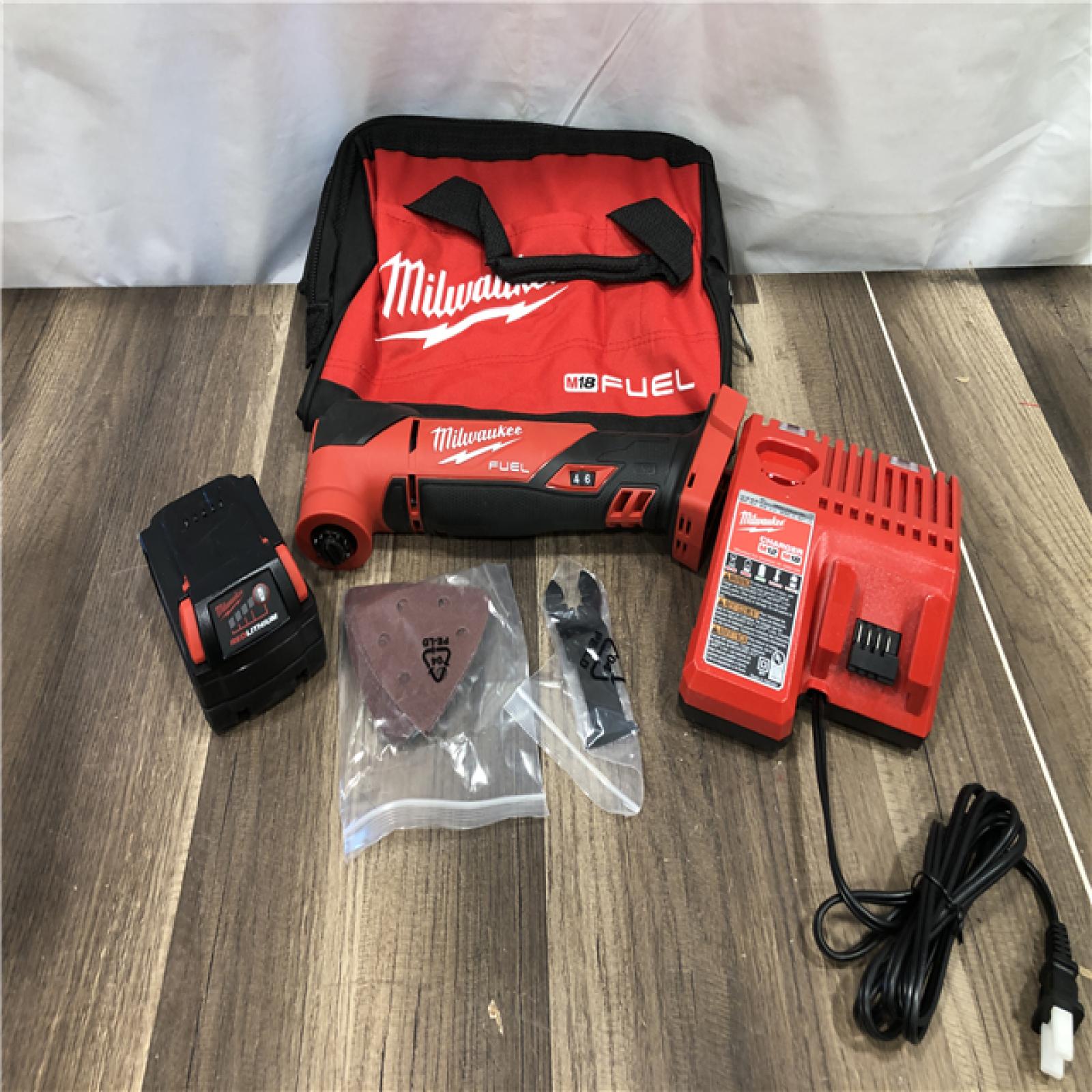 AS-IS Milwaukee FUEL 18V Lithium-Ion Cordless Brushless Oscillating Multi-Tool Kit