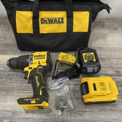 AS-IS DEWALT ATOMIC 20V Lithium-Ion Cordless 1/2 in. Hammer Drill Kit