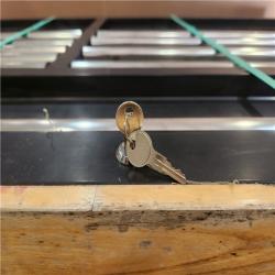 Phoenix AS-IS Husky Standard Duty 72 in. W x 20 in. D 10-Drawer Gloss Black Mobile Workbench Cabinet with Solid Wood Top