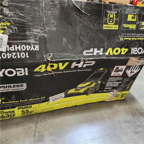 Dallas Location - As-Is 40V HP Brushless 21 in. Cordless Battery Push Lawn Mower with 8.0 Ah Battery and Charger