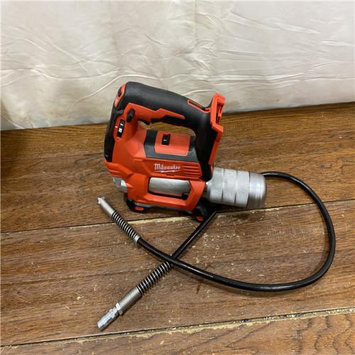 AS-IS Milwaukee Tool 10,000 PSI 14 Oz Battery-Operated Grease Gun - 48 Flexible Hose, 31 Strokes/oz | Part #2646-20