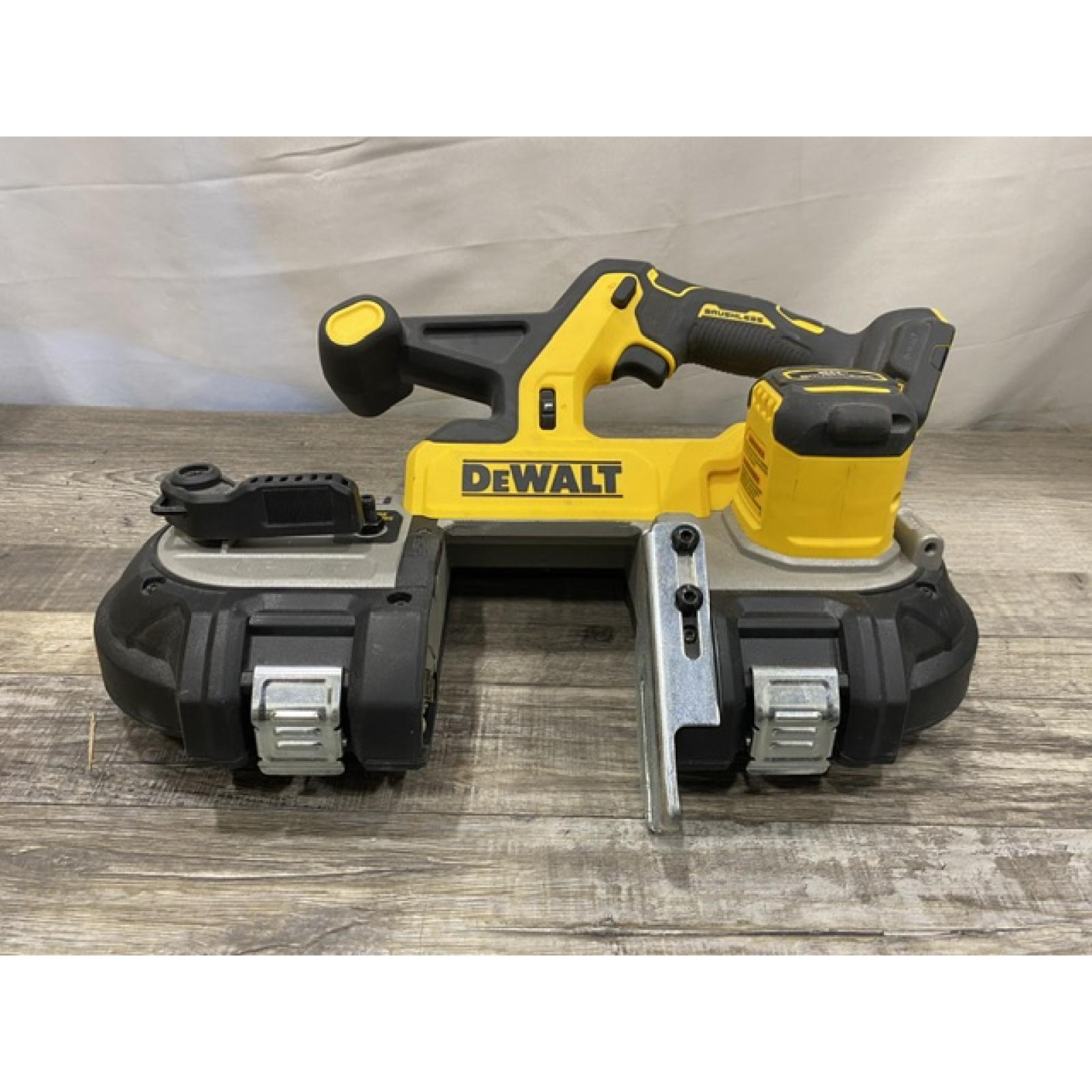 AS-IS DEWALT 20-Volt MAX 3-3/8 in. Cordless Brushless Bandsaw (Tool-Only)