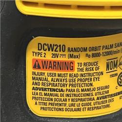 AS-IS DEWALT 20V MAX XR Cordless Brushless 5 in. Random Orbital Sander Kit