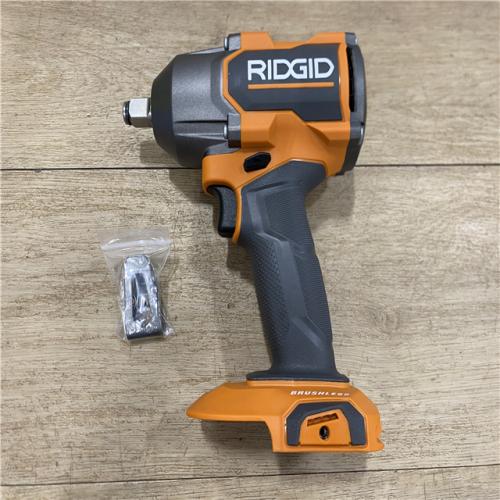 AS-IS RIDGID 18V Brushless Cordless 4-Mode 1/2 in. Mid-Torque Impact Wrench with Friction Ring (Tool Only)