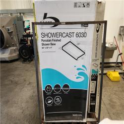Phoenix Location New Bootz Industries Aloha ShowerCast 60 in. L x 30 in. W Alcove Shower Pan Base in White Pallet (8-Total)