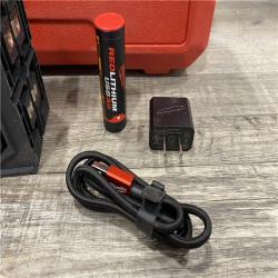 AS-IS Milwaukee 100 ft. REDLITHIUM Lithium-Ion USB Green Rechargeable Cross Line Laser Level Kit