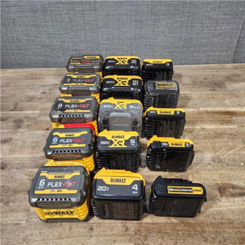 HOUSTON LOCATION - AS-IS DEWALT BATTERY PACK QTY - 15