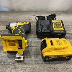 AS-IS DEWALT 20-Volt Maximum XR Lithium-Ion Cordless Brushless 1/4 in. 3-Speed Impact Driver Kit