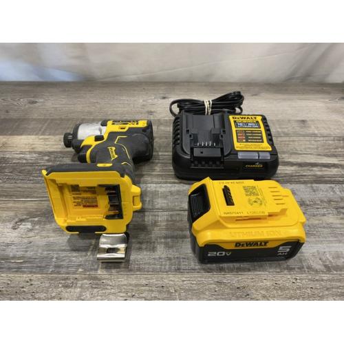 AS-IS DEWALT 20-Volt Maximum XR Lithium-Ion Cordless Brushless 1/4 in. 3-Speed Impact Driver Kit