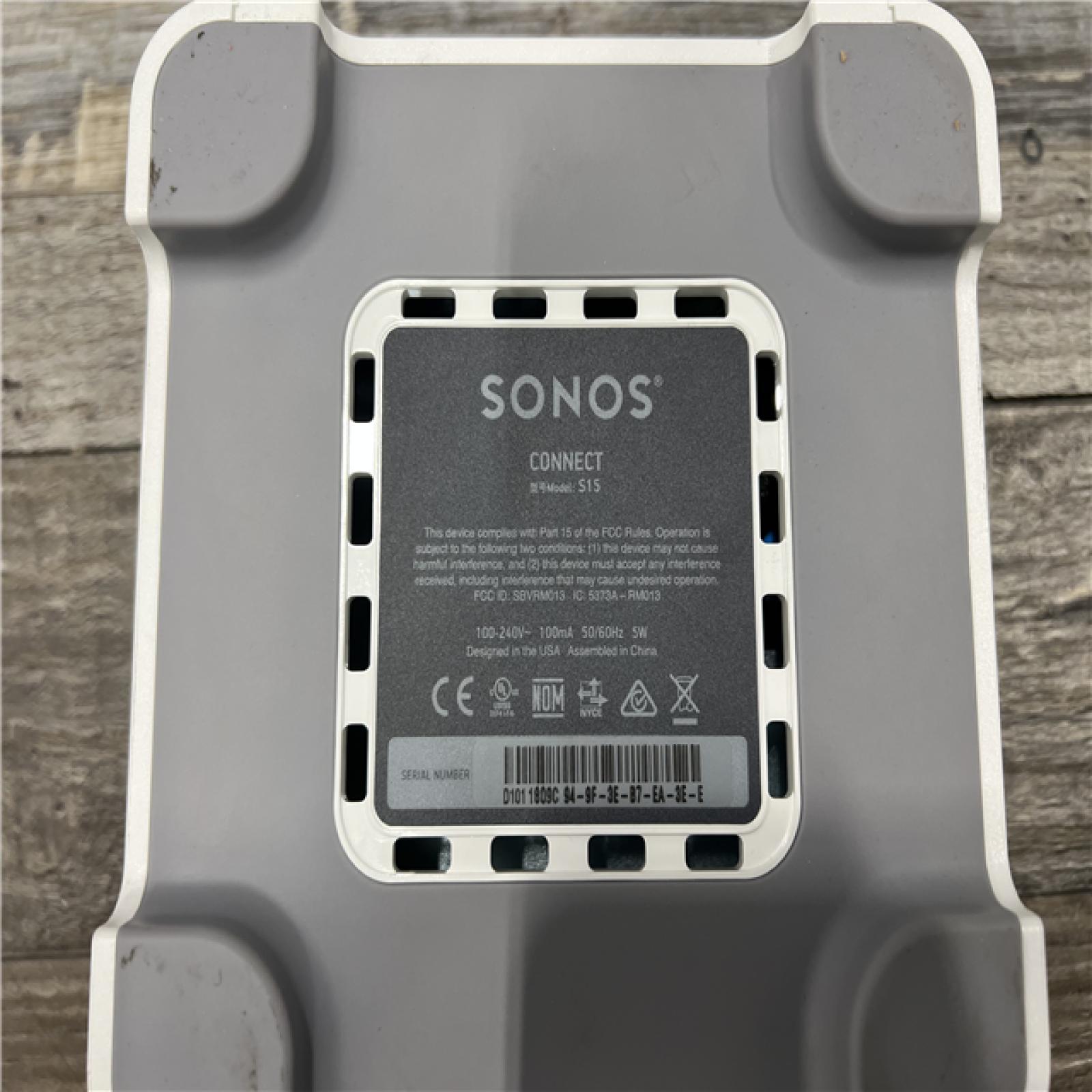 AS-IS Sonos Connect Wireless Receiver Component with Alexa for Streaming Music - White