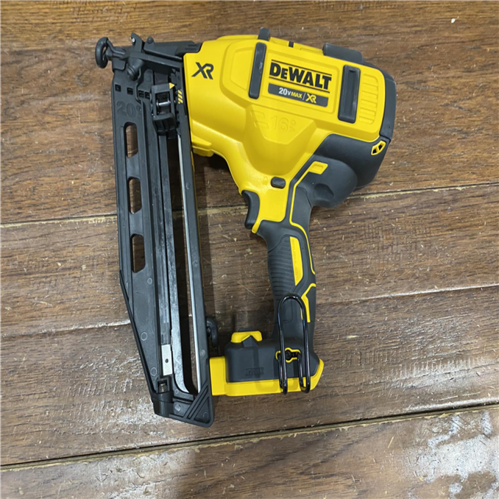 AS-IS DEWALT  Cordless 20V MAX XR Angled Finish Nailer (Tool Only)