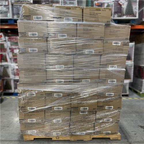 DALLAS LOCATION - Hampton Bay 37849 Wellston II 44 in. LED Matte Black Ceiling Fan with Light Kit PALLET-(70 UNITS)