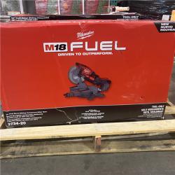 As-Is- Milwaukee M18 FUEL Brushless Cordless 10 in. Dual Bevel Sliding Compound Miter Saw (Tool-Only)