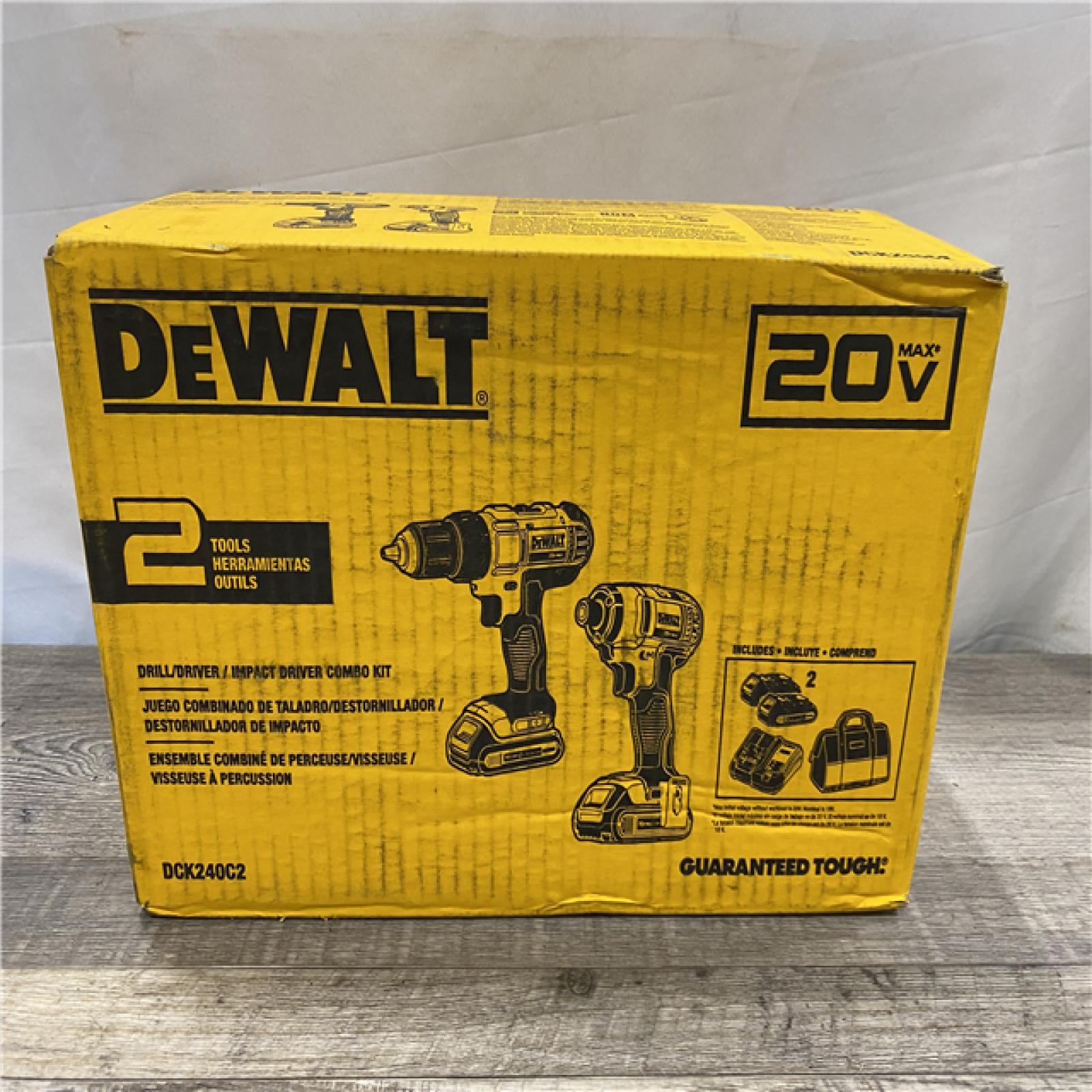 NEW - DEWALT 20V MAX Cordless Drill/Impact 2 Tool Combo Kit