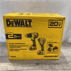 NEW - DEWALT 20V MAX Cordless Drill/Impact 2 Tool Combo Kit