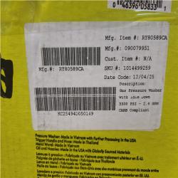 Phoenix NEW RYOBI 3300 PSI 2.4 GPM Cold Water Gas Pressure Washer with 212cc Engine