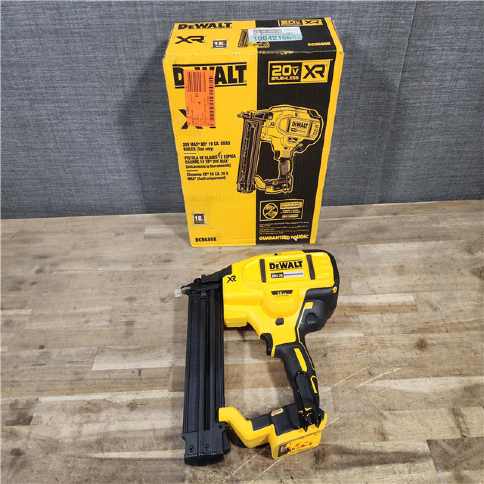HOUSTON LOCATION - AS-IS DeWalt 20V MAX XR Lithium-Ion Cordless 18-Gauge Brad Nailer (Tool Only)