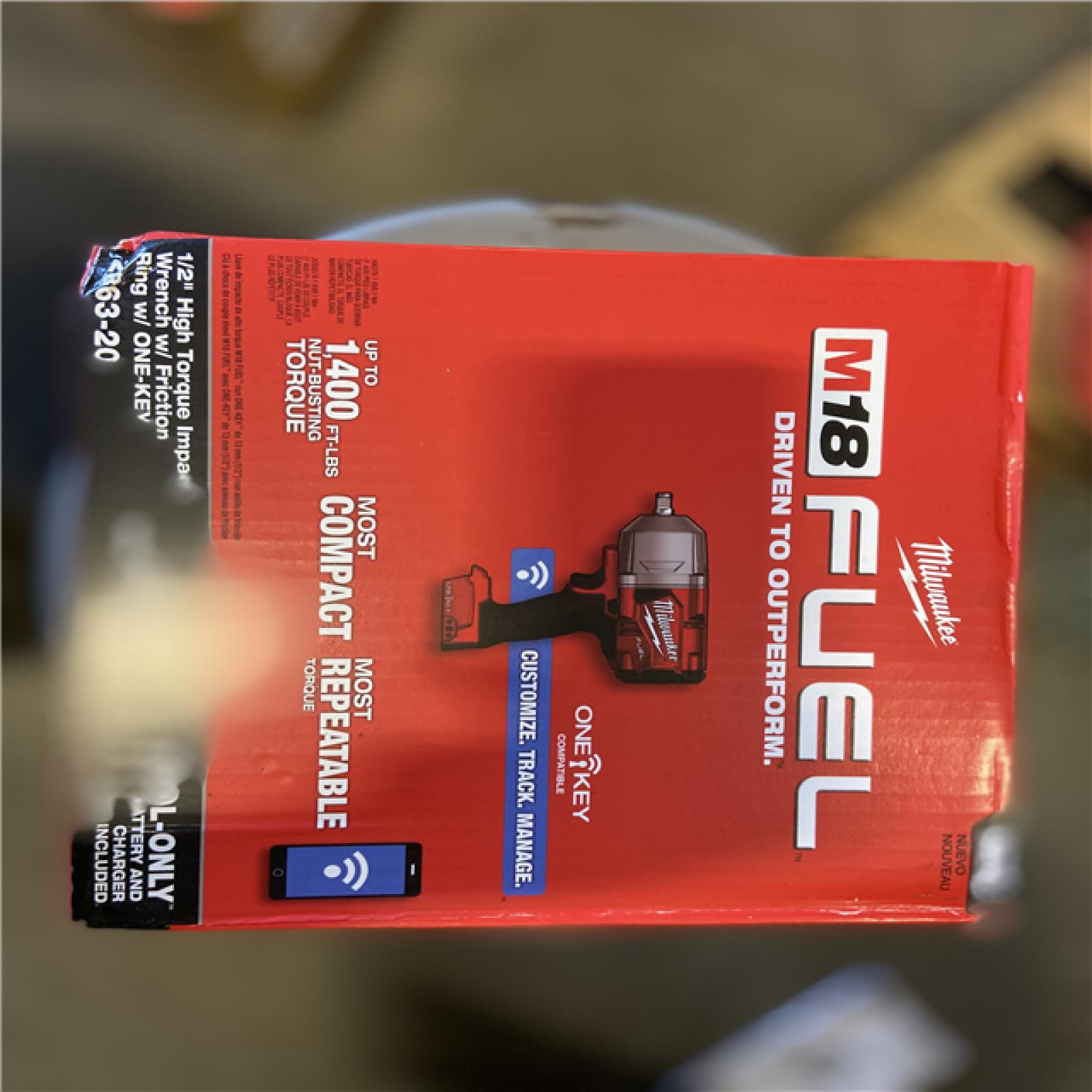 NEW! - Milwaukee M18 FUEL ONE-KEY 18V Lithium-Ion Brushless Cordless 1/2 in. Impact Wrench with Friction Ring (Tool-Only)