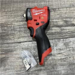 AS-IS Milwaukee  FUEL 12V Lithium-Ion Brushless Cordless 3/8 in. Sub Compact Impact Wrench (Tool-Only)