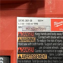 AS-IS Milwaukee FUEL 18V Lithium-Ion Cordless Brushless 6-1/2 in. Plunge Cut Track Saw (Tool-Only)