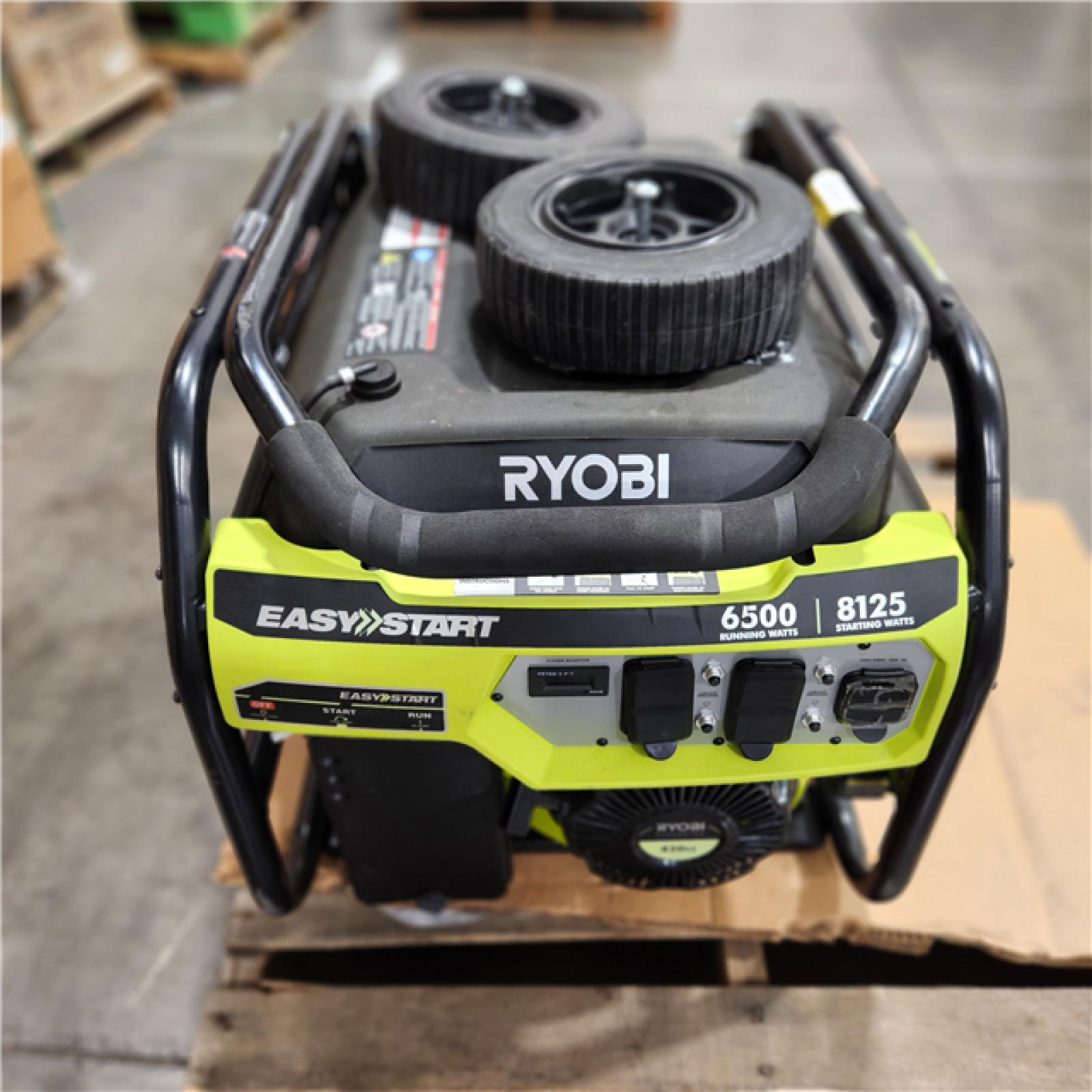 Dallas Location - As-Is RYOBI 6500-Watt Gasoline Powered Portable Generator