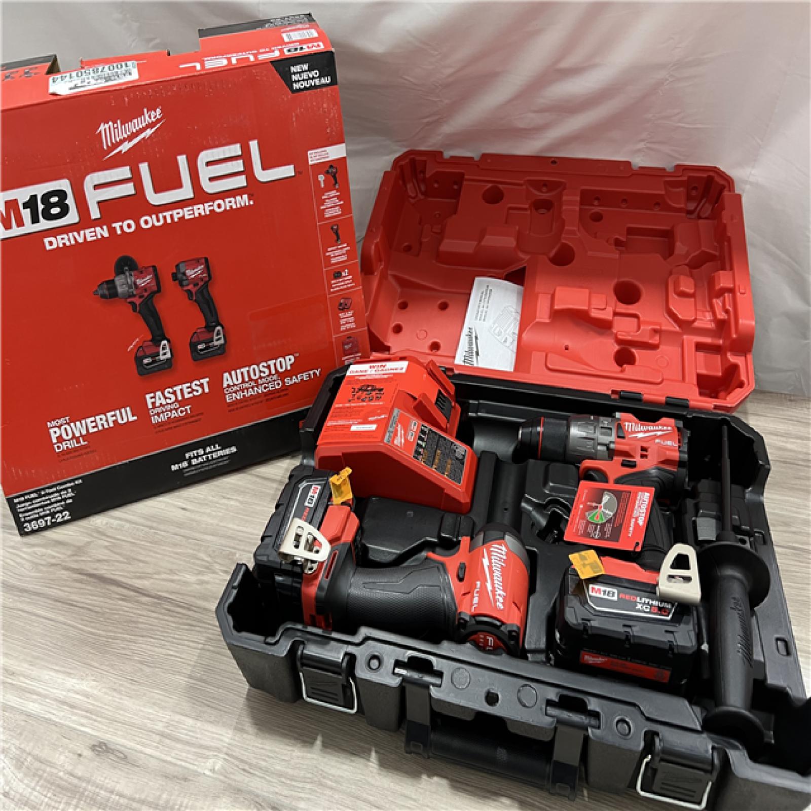 NEW Milwaukee FUEL 18V Lithium-Ion Brushless Cordless Hammer Drill and Impact Driver Combo Kit