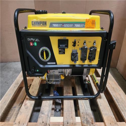 Phoenix LIKE NEW Champion Power Equipment 7850/6250-Watt Recoil Start Dual Fuel Portable Generator w/ Free 3-Year Warranty for Home Backup and Storm Prep