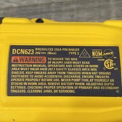 AS-IS DEWALT ATOMIC 20V MAX Lithium Ion Cordless 23 Gauge Pin Nailer Kit