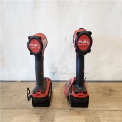 AS-IS- Milwaukee FUEL 18V Lithium-Ion Brushless Cordless Hammer Drill and Impact Driver Combo Kit