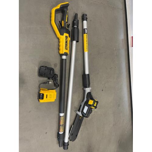 AS-IS Dewallt 20V MAX 8in. Brushless Cordless Battery Powered Pole Saw Kit with (1) 4 Ah Battery & Charger