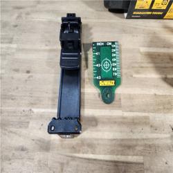 HOUSTON LOCATION - AS-IS Dewalt 20V MAX Lithium-Ion Cordless Green Cross Line Laser (Tool Only) - DCLE34021B