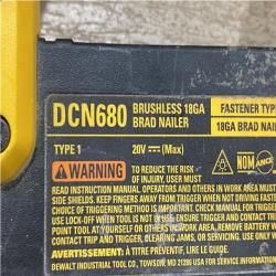 AS-IS DEWALT 20V MAX XR 18 Gauge Cordless Brad Nailer (Tool Only)
