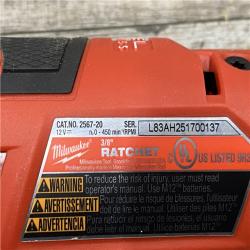 AS-IS Milwaukee FUEL 12-Volt Lithium-Ion Brushless Cordless High Speed 3/8 in. Ratchet (Tool-Only)