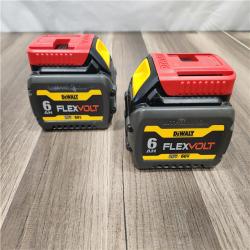 AS-IS  DEWALT FLEXVOLT 20V/60V MAX Lithium-Ion 6.0Ah Battery Pack (2 Pack)
