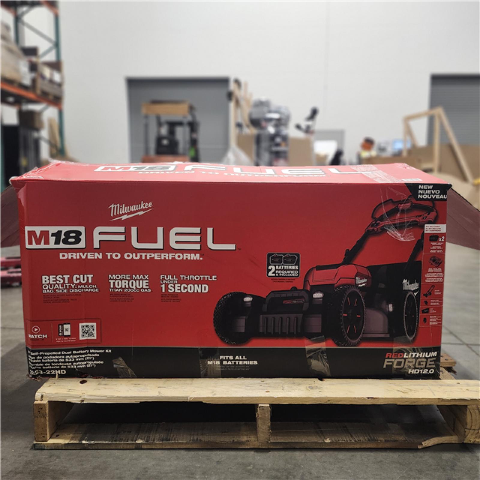 As-Is- M18 FUEL Brushless Cordless 21 in. Walk Behind Dual Battery Self-Propelled Mower W/(2) 12.0Ah Battery and Rapid Charger