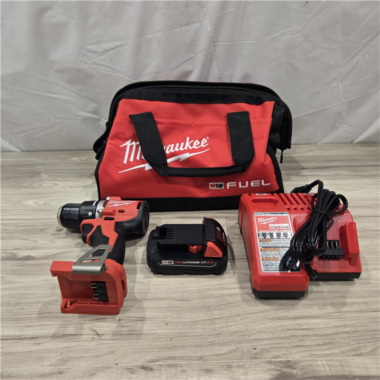 AS-IS Milwaukee M18 Compact Next Gen 1/2 in. Cordless Drill/Driver Kit