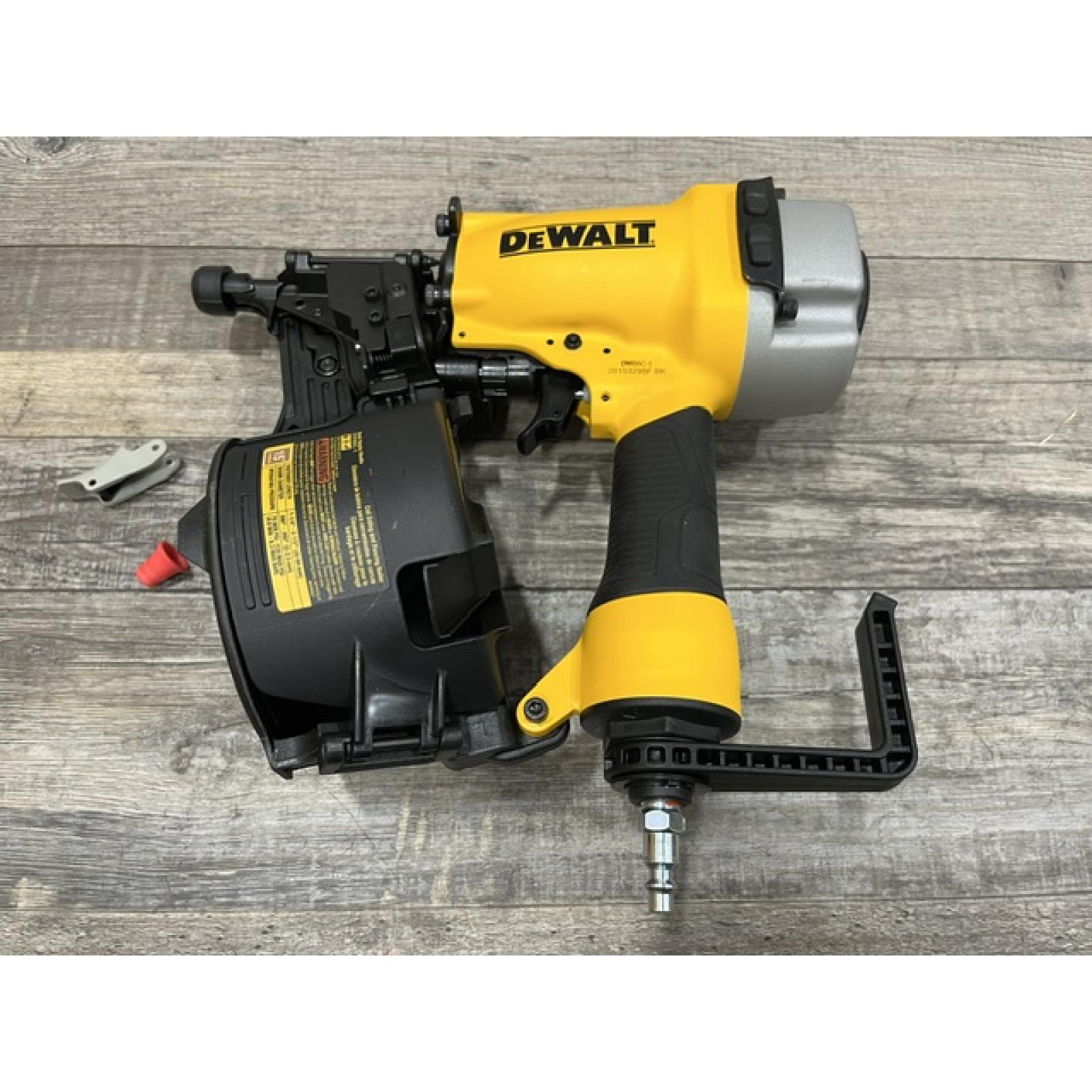 AS-IS DEWALT Pneumatic 15-Degree Coil Corded Siding Nailer