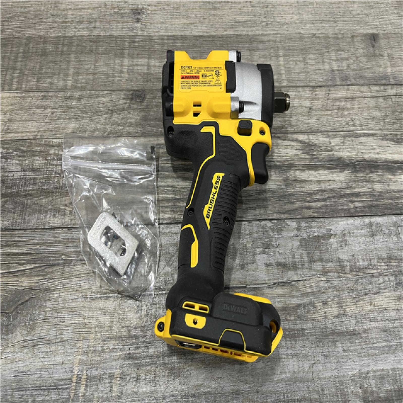 AS-IS DEWALT ATOMIC 20V MAX Cordless Brushless 1/2 in. Variable Speed Impact Wrench (Tool Only)