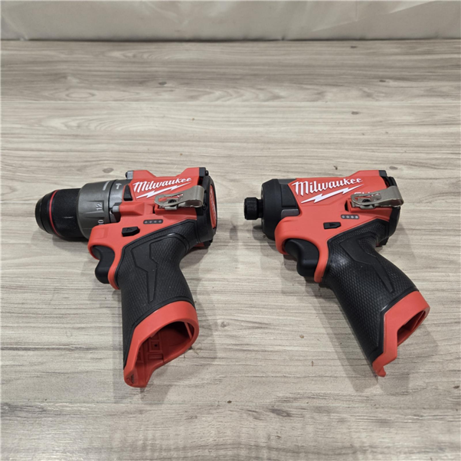 AS-IS Milwaukee 3497-22 12V Hammer Drill and Impact Driver Combo Kit