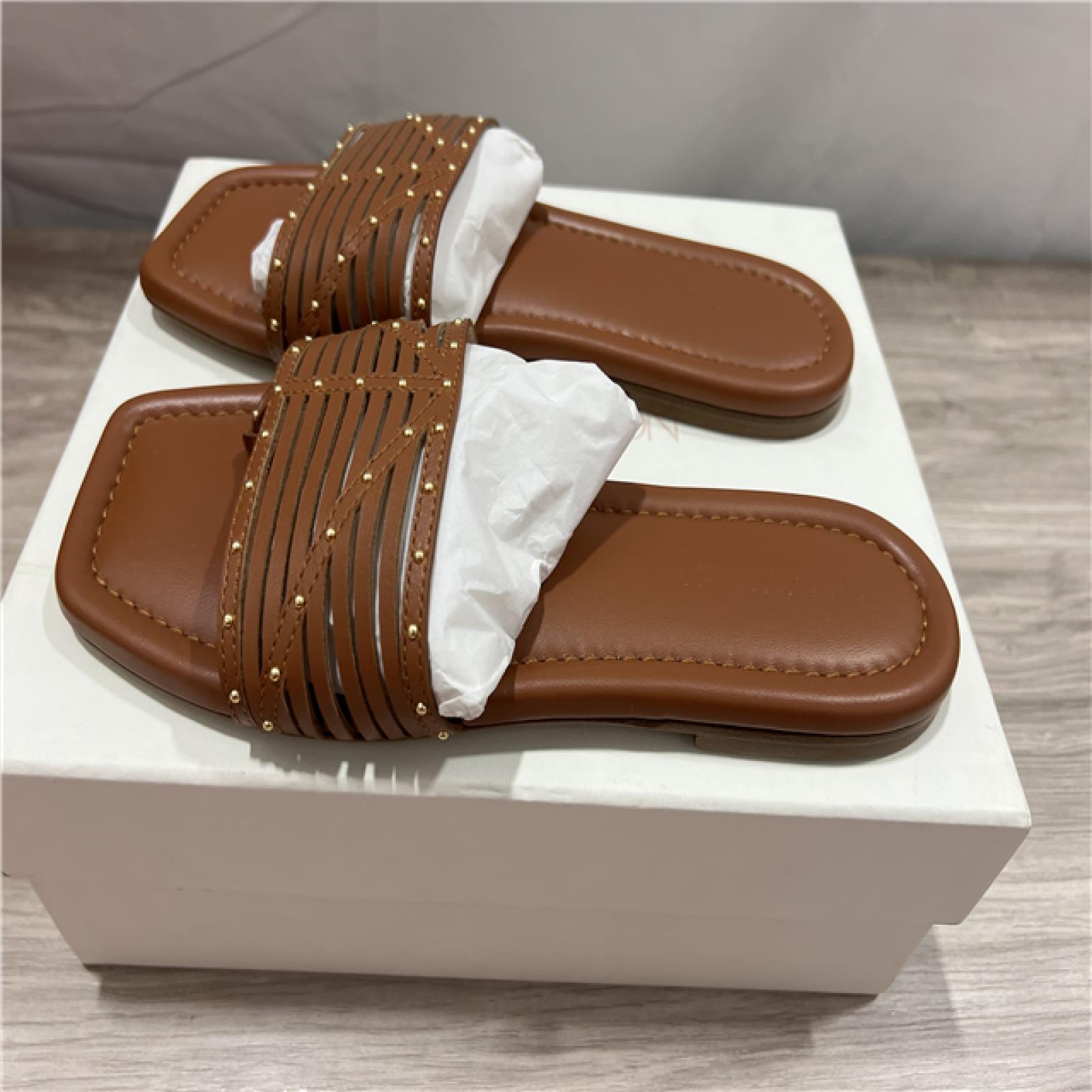 Ulla Johnson  Naomi Sandal Studded Leather Sandals - Rust Copper SZ 39