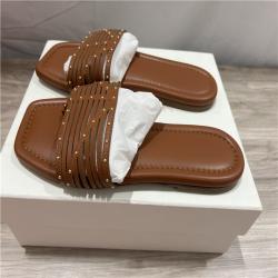 Ulla Johnson  Naomi Sandal Studded Leather Sandals - Rust Copper SZ 39