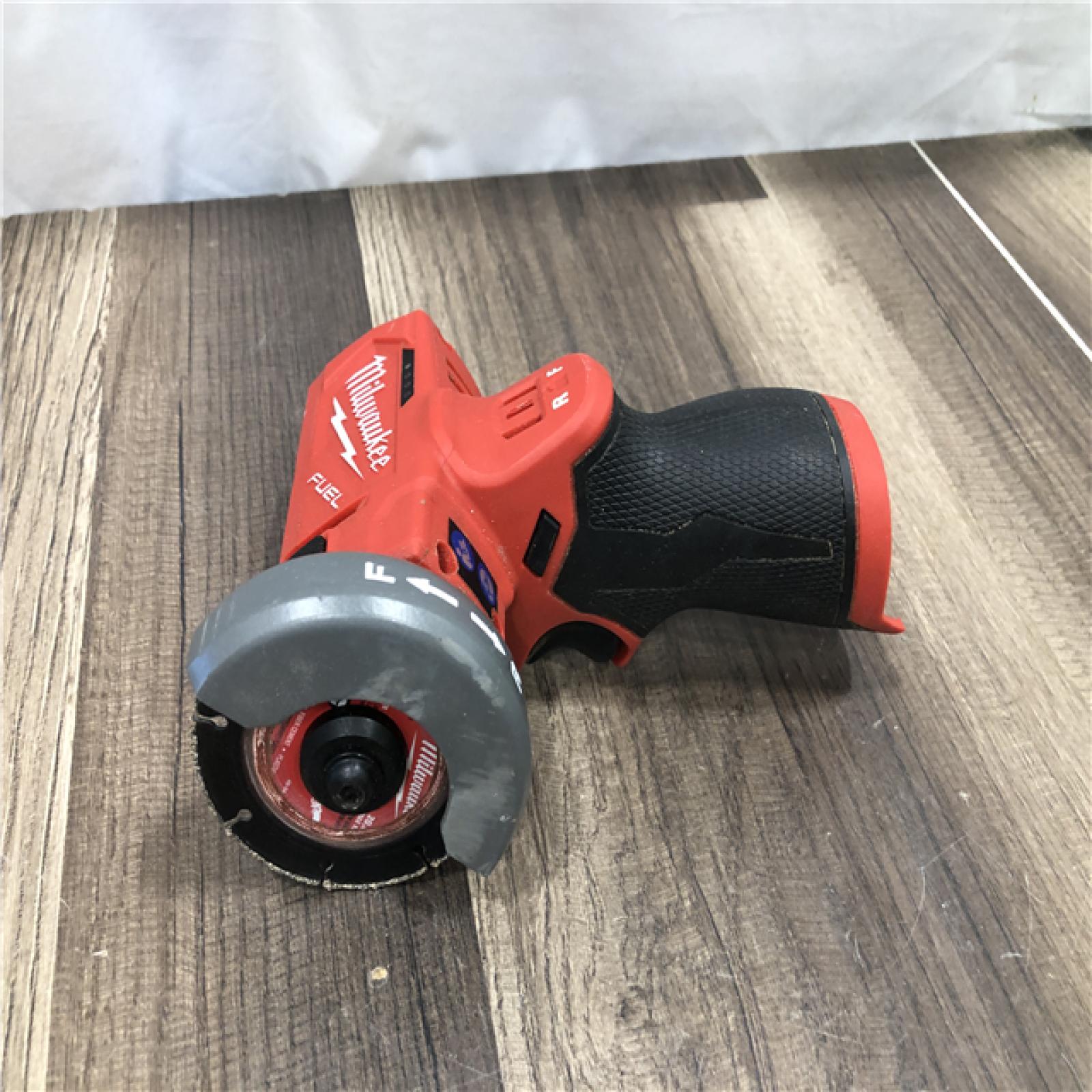 AS-IS Milwaukee  FUEL 12V Lithium-Ion Brushless Cordless 3 in. Cut Off Saw (Tool-Only)