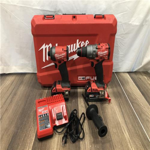 AS-IS Milwaukee FUEL 18V Lithium-Ion Brushless Cordless Hammer Drill and Impact Driver Combo Kit